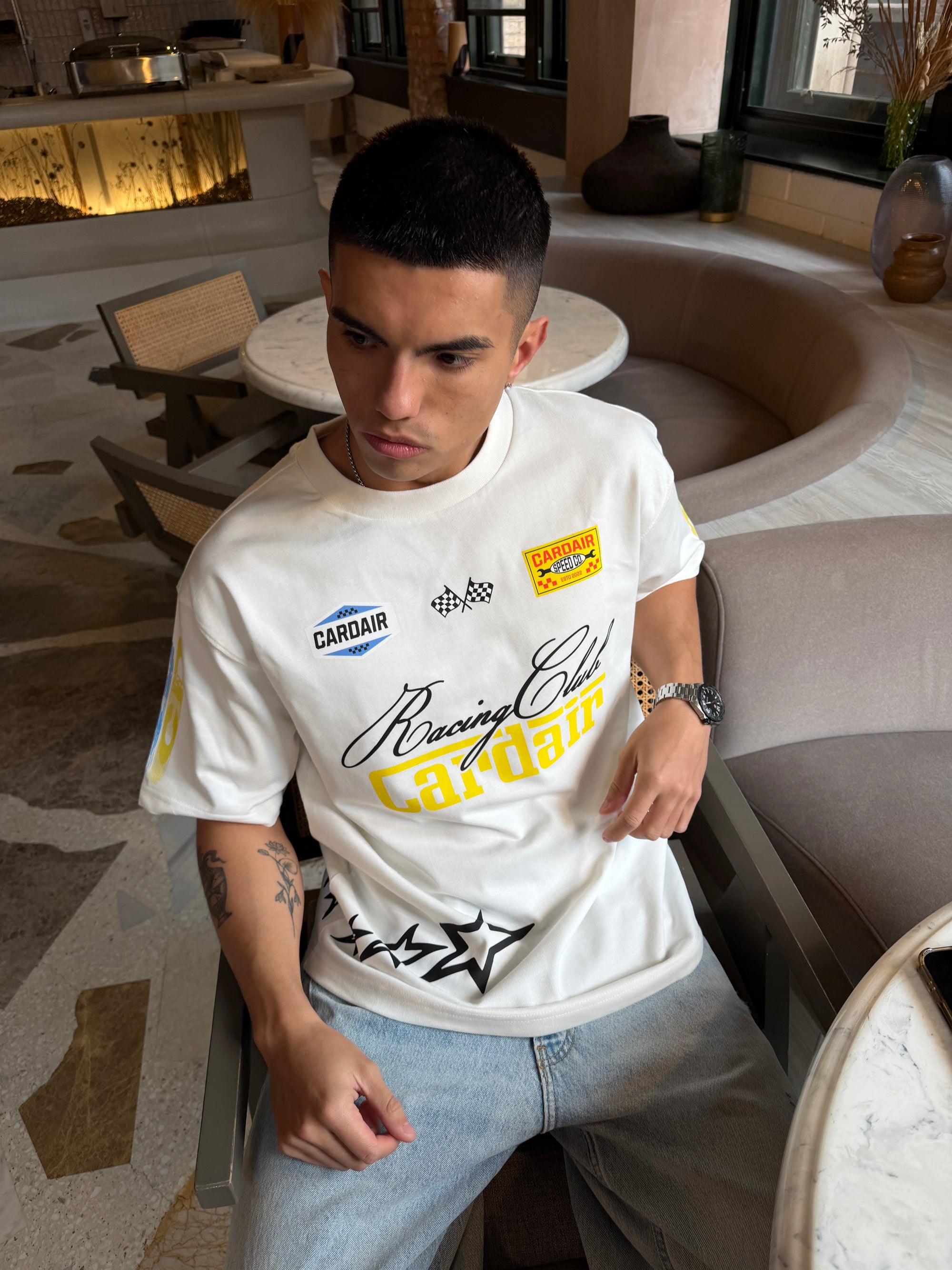Racing Club T Shirt - White