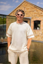 Resort Knit T Shirt - Ecru