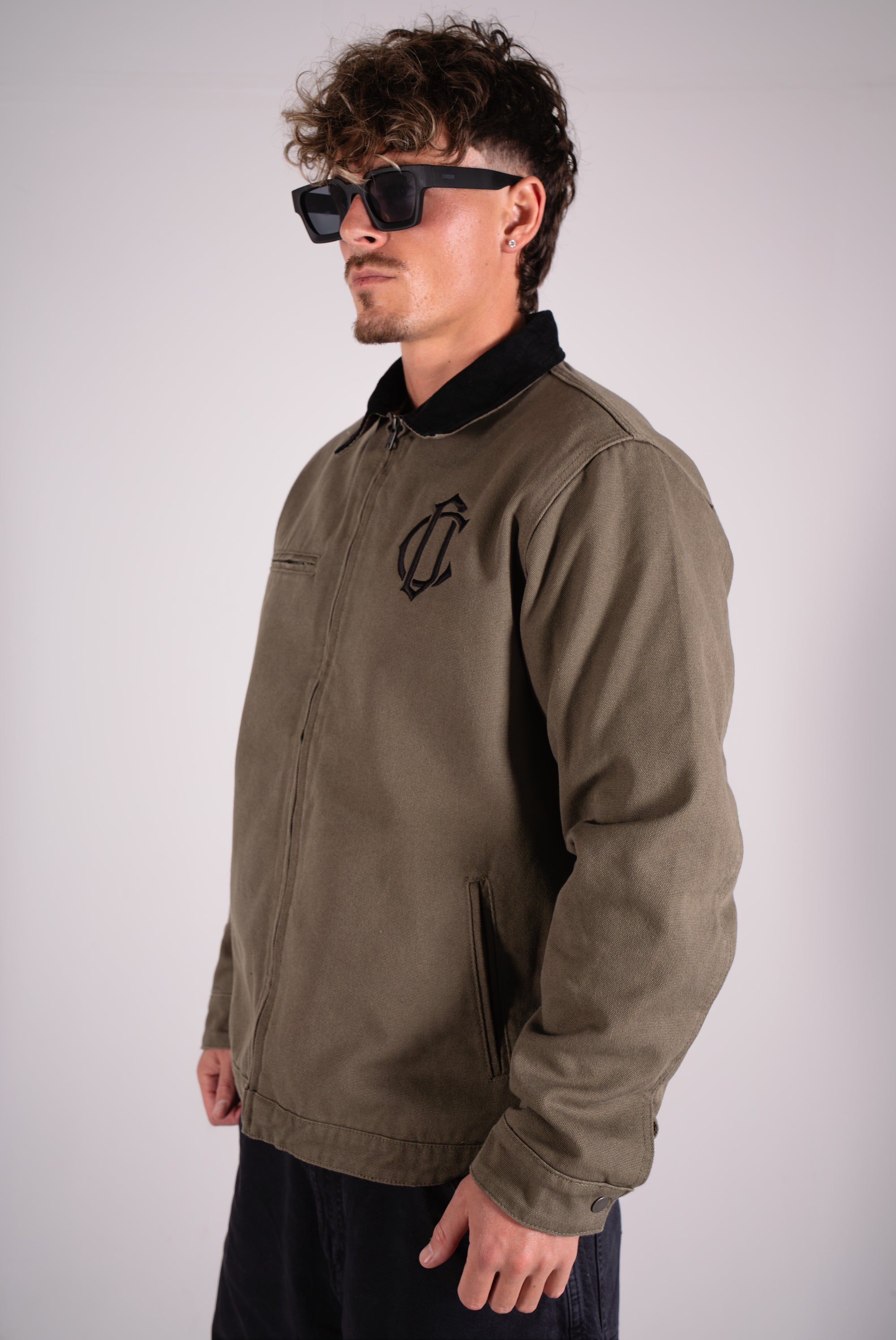 CD Emblem Farmers Jacket - Khaki