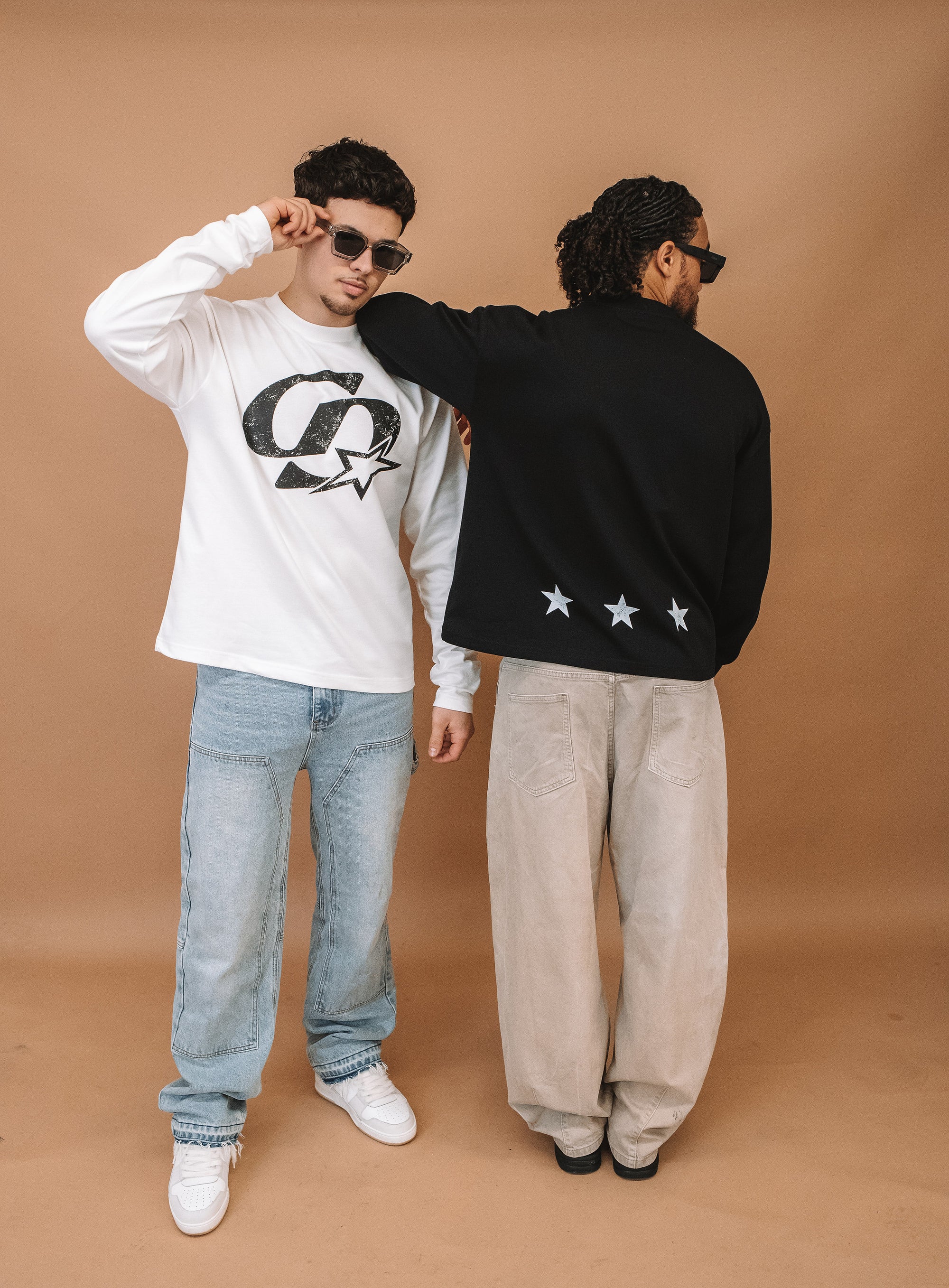 CD Star Long Sleve T Shirt - White