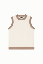 Resort Knit Vest - Ecru