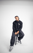 CD Logo Long Sleeve T shirt - Black