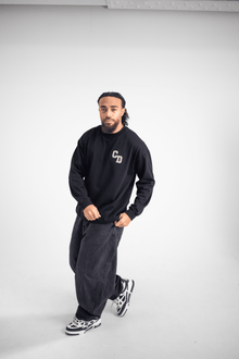 CD Logo Long Sleeve T shirt - Black