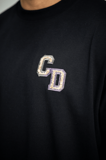 CD Logo Long Sleeve T shirt - Black