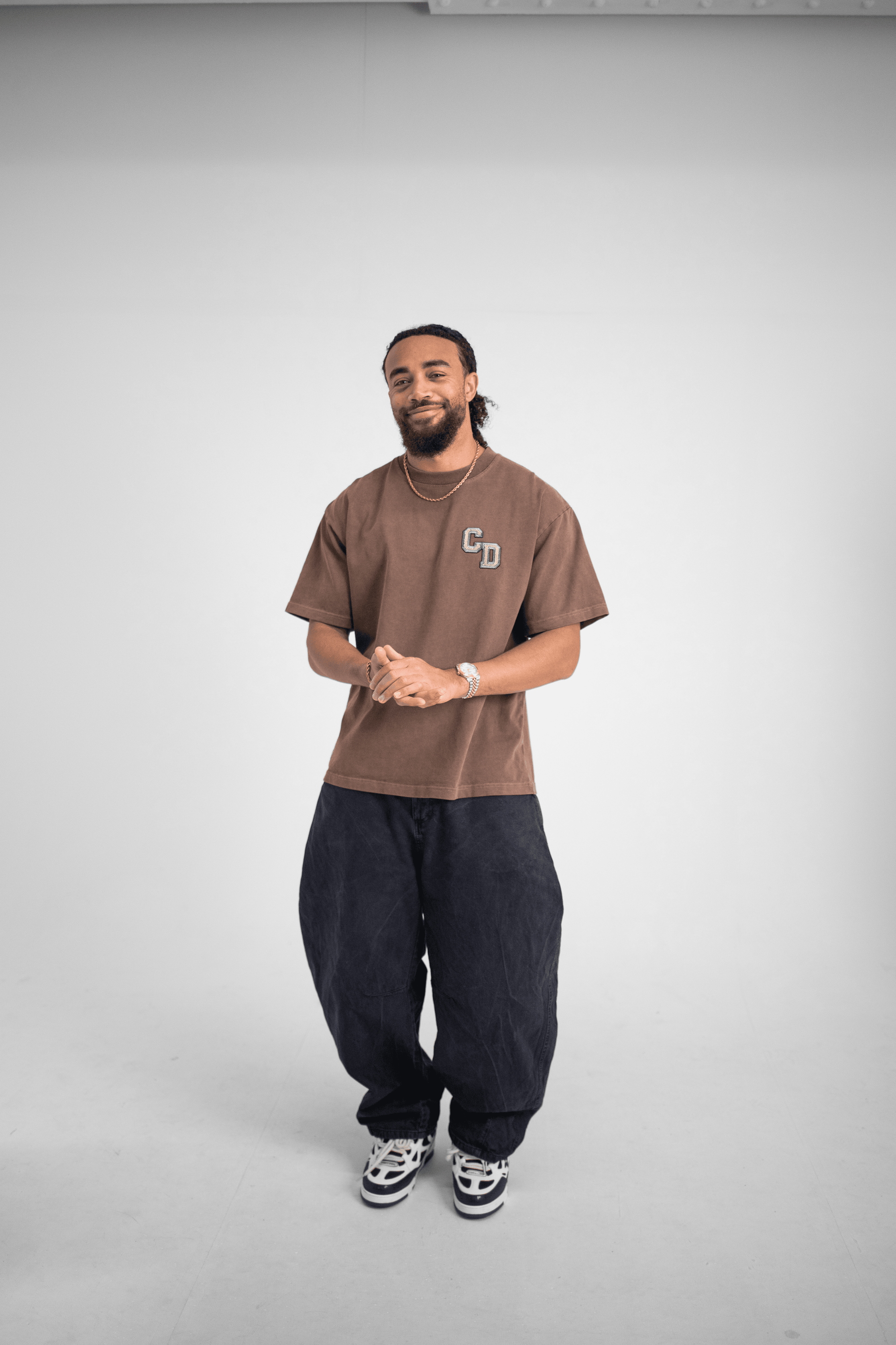 CD logo T shirt - Washed Mocha