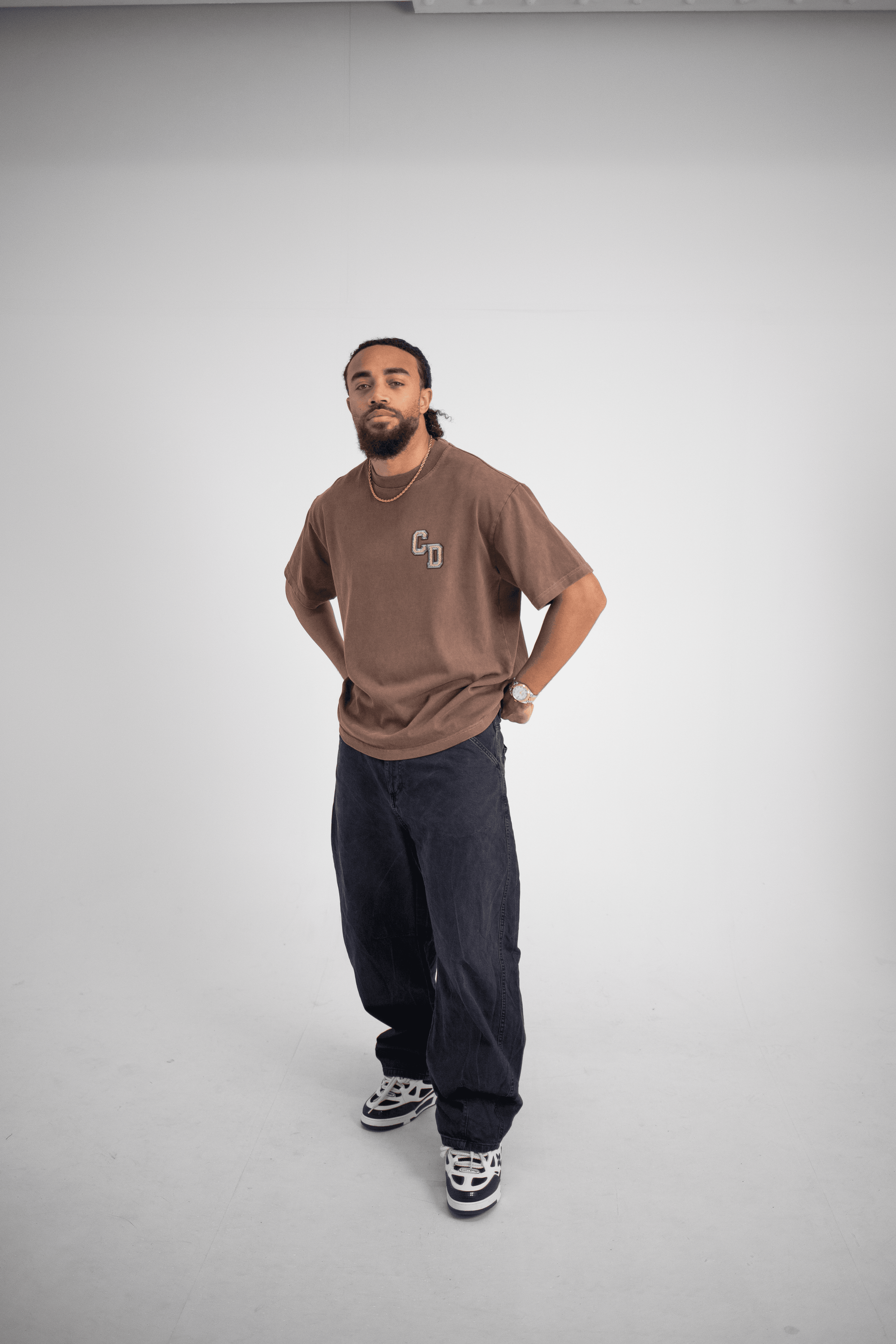 CD logo T shirt - Washed Mocha