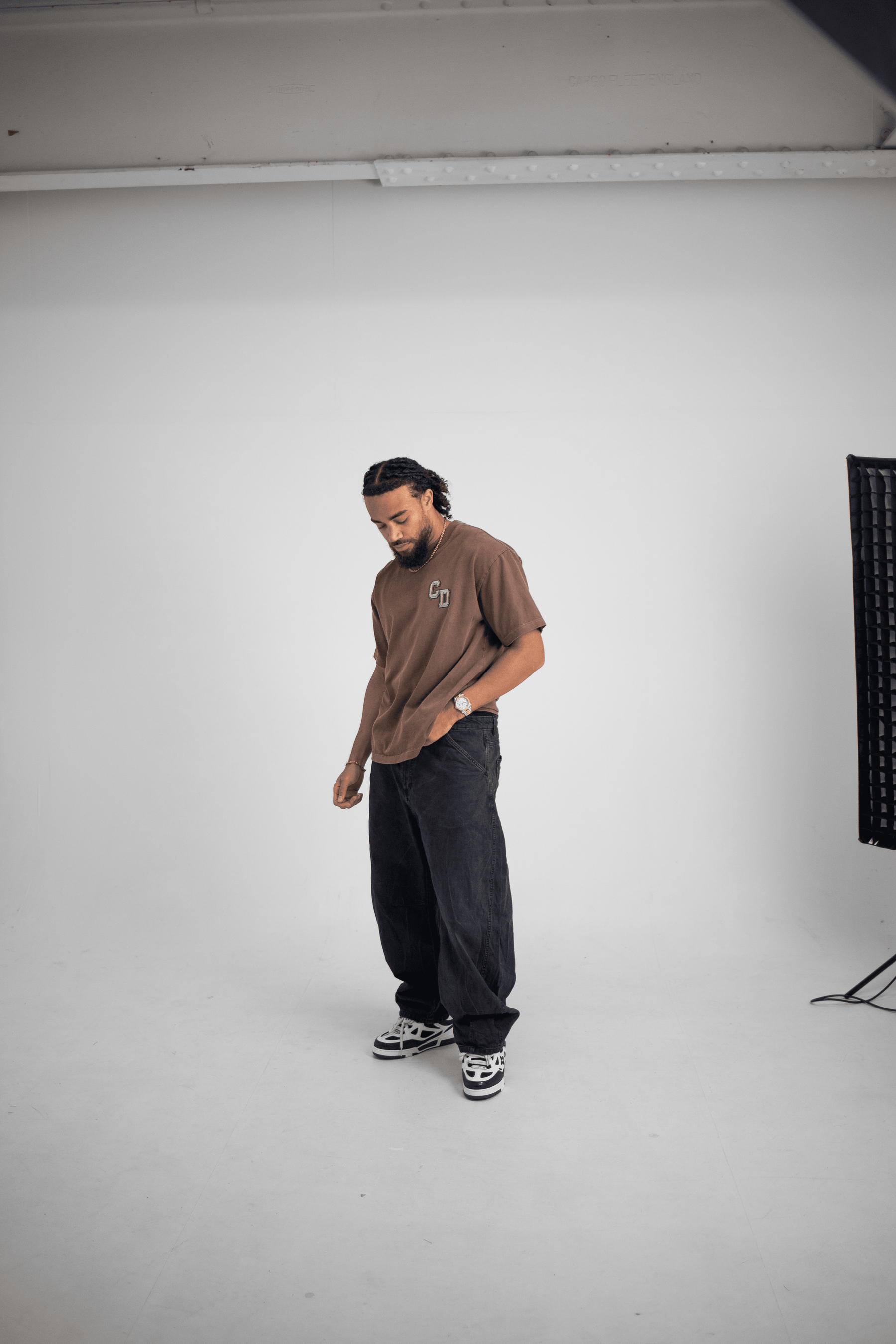 CD logo T shirt - Washed Mocha
