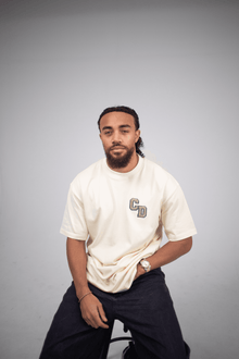 CD Logo T shirt - Ecru