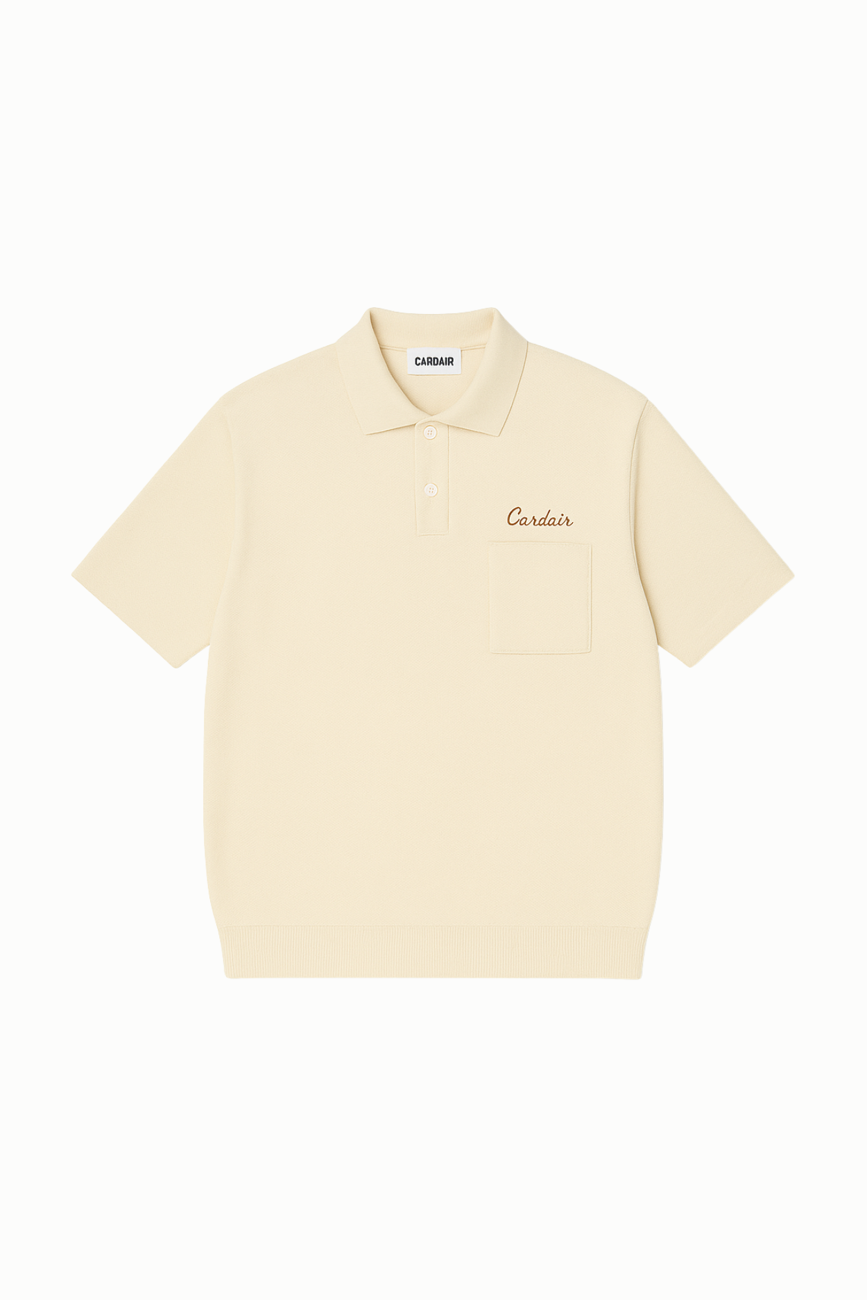 Resort Knit Polo Shirt - Ecru