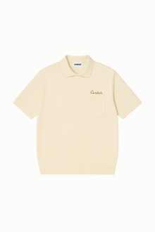 Resort Knit Polo Shirt - Ecru