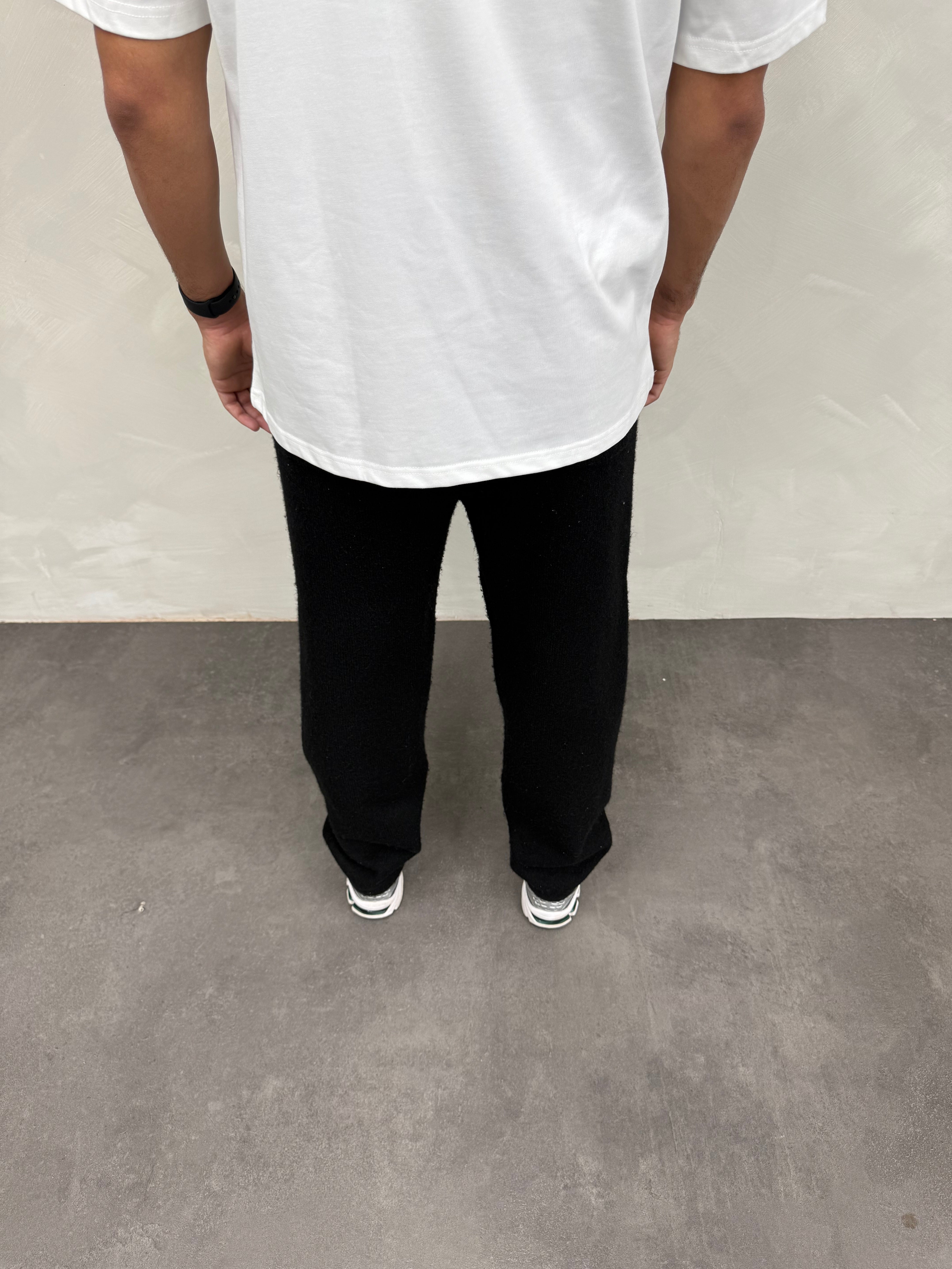 CD Logo Knit Joggers - Black