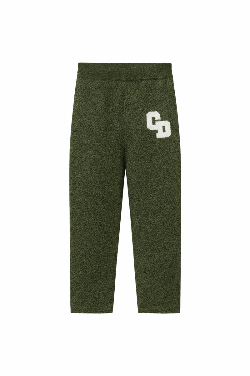 CD Logo Knit Joggers - Olive