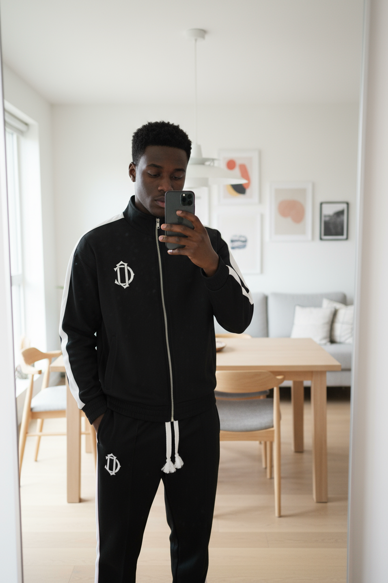 Club Emblem Track Top - Black