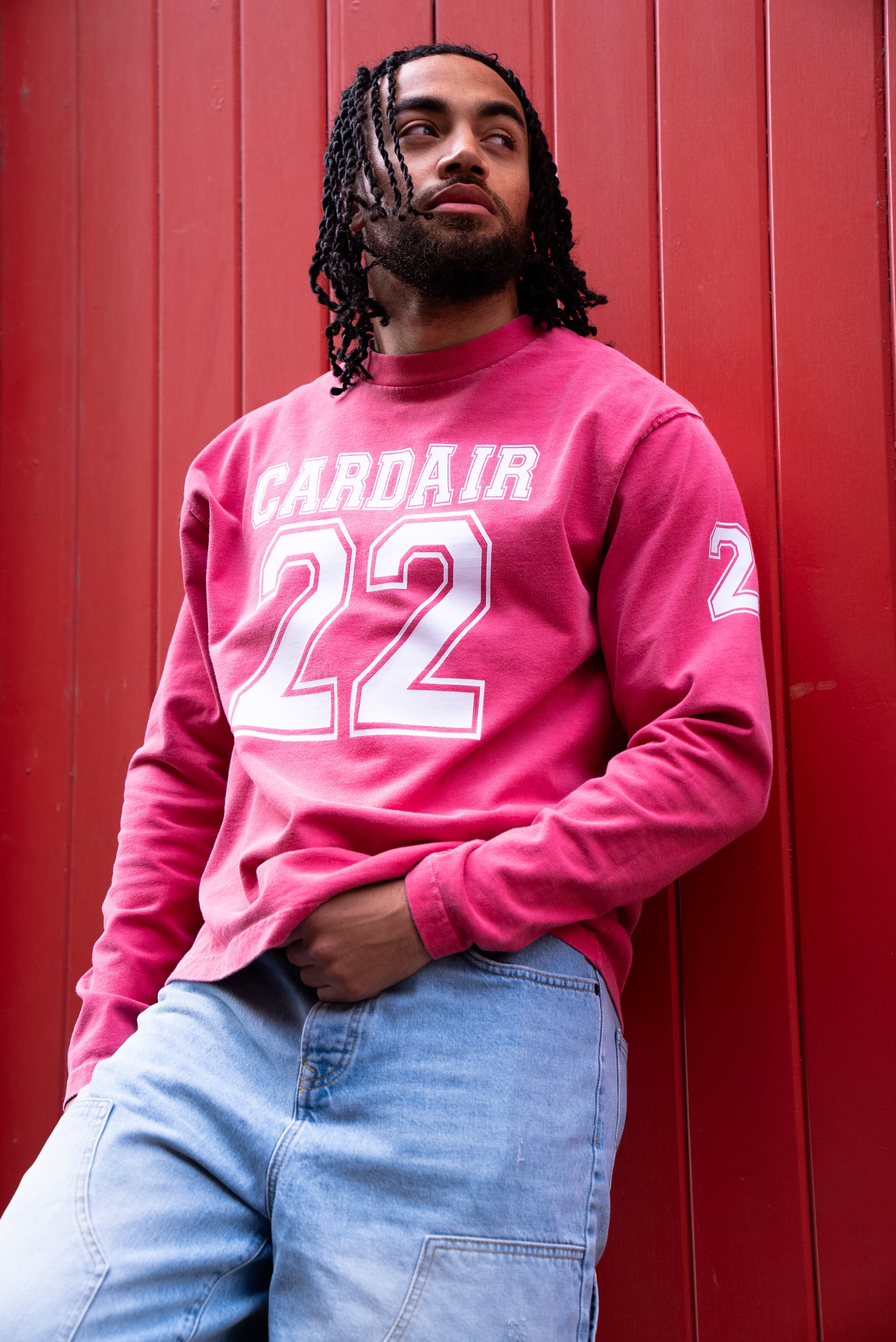 Varsity Long Sleeve T Shirt - Red