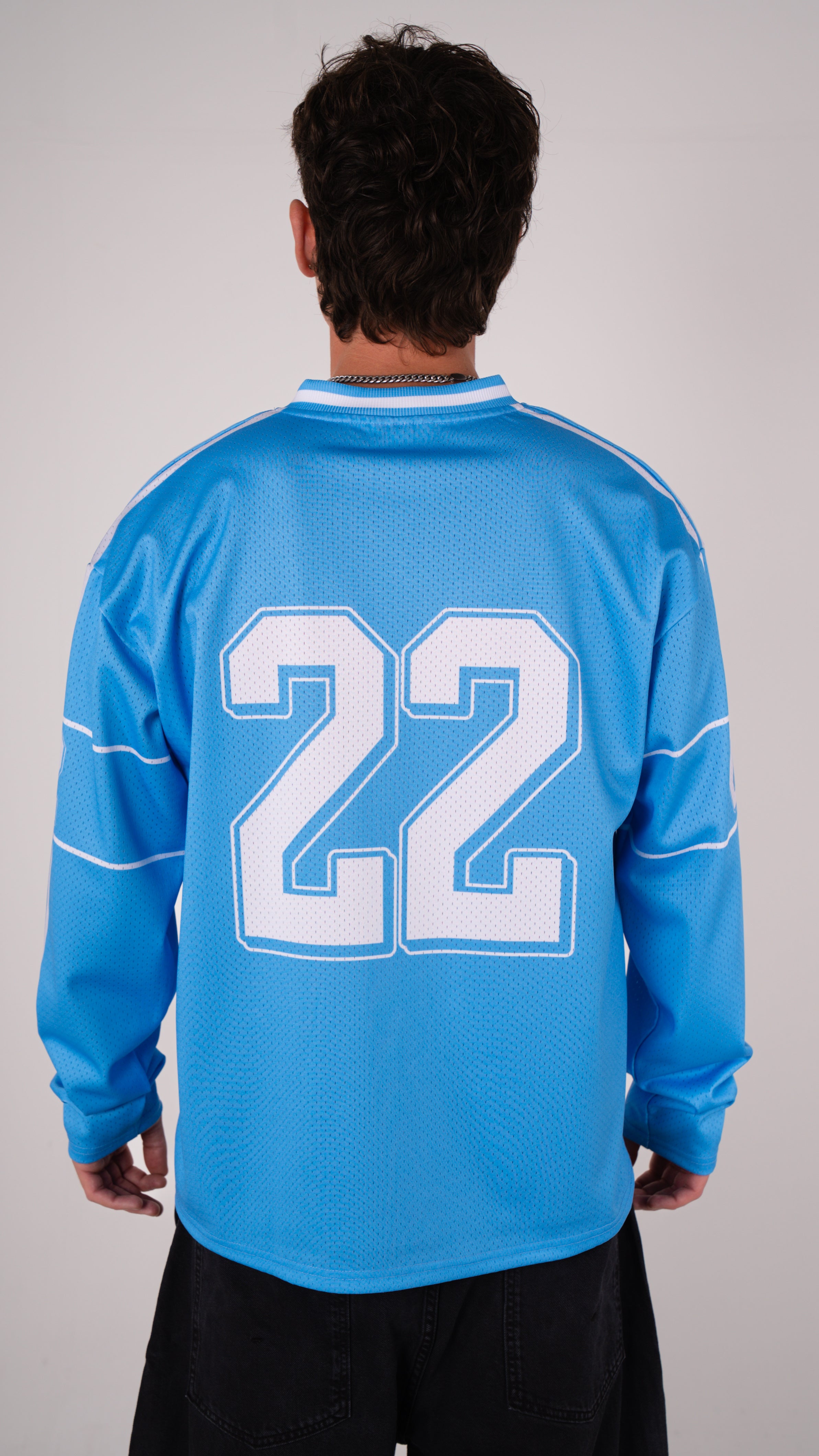 Long Sleeve Club Mesh Jersey - Sky Blue