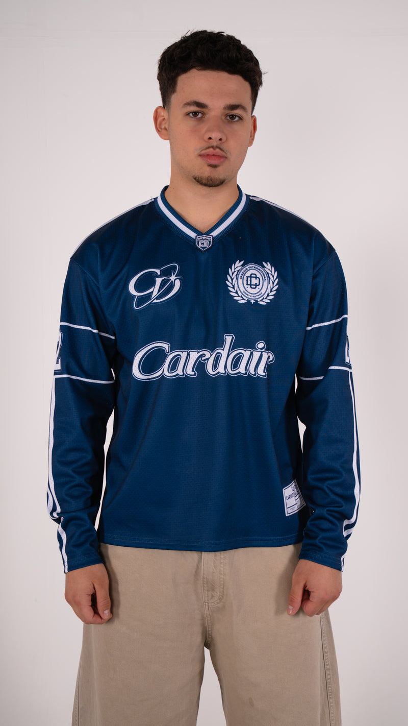 Long Sleeve Club Mesh Jersey - Navy Blue
