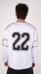 Long Sleeve Club Mesh Jersey - White