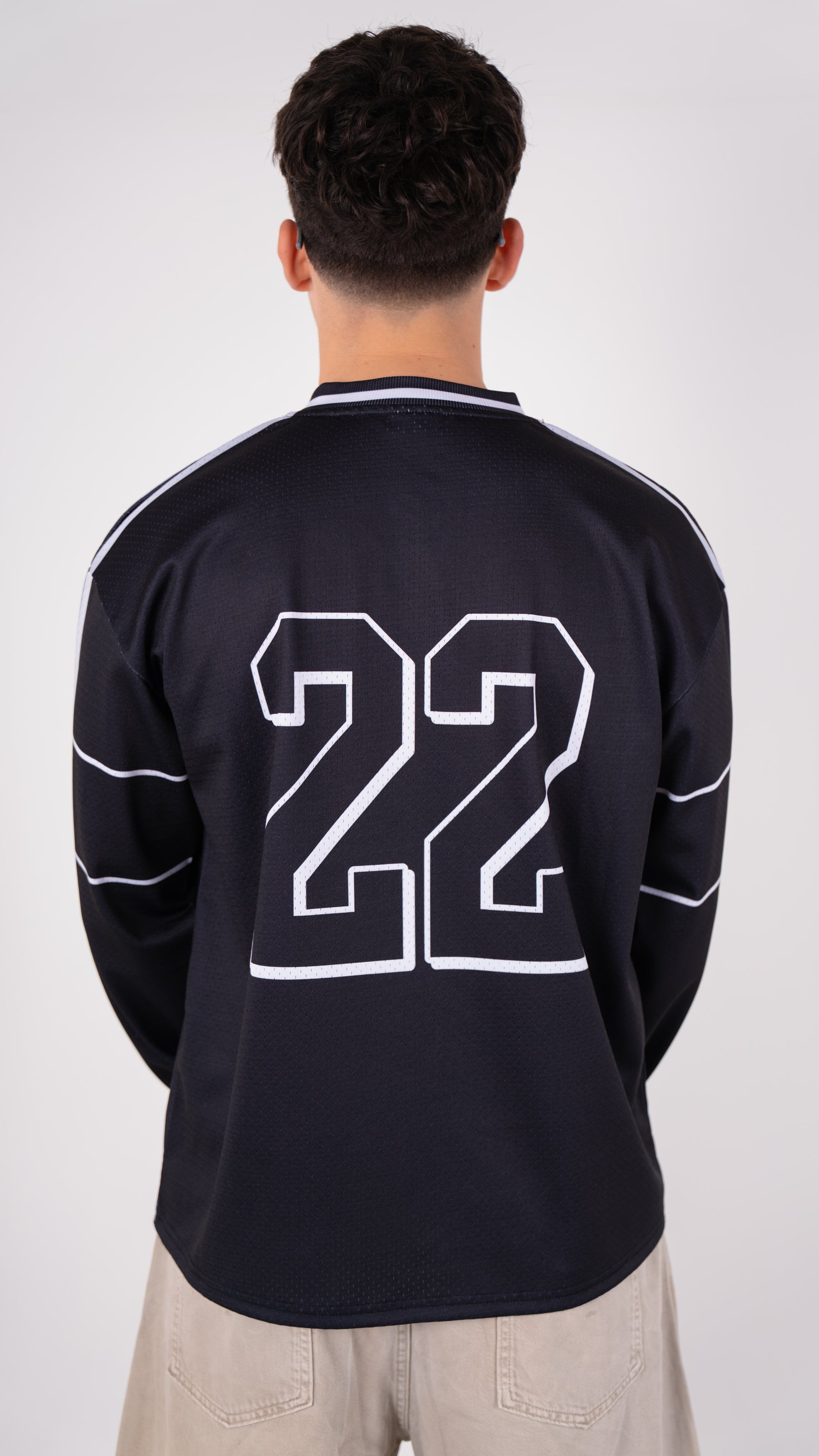 Long Sleeve Club Mesh Jersey - Black