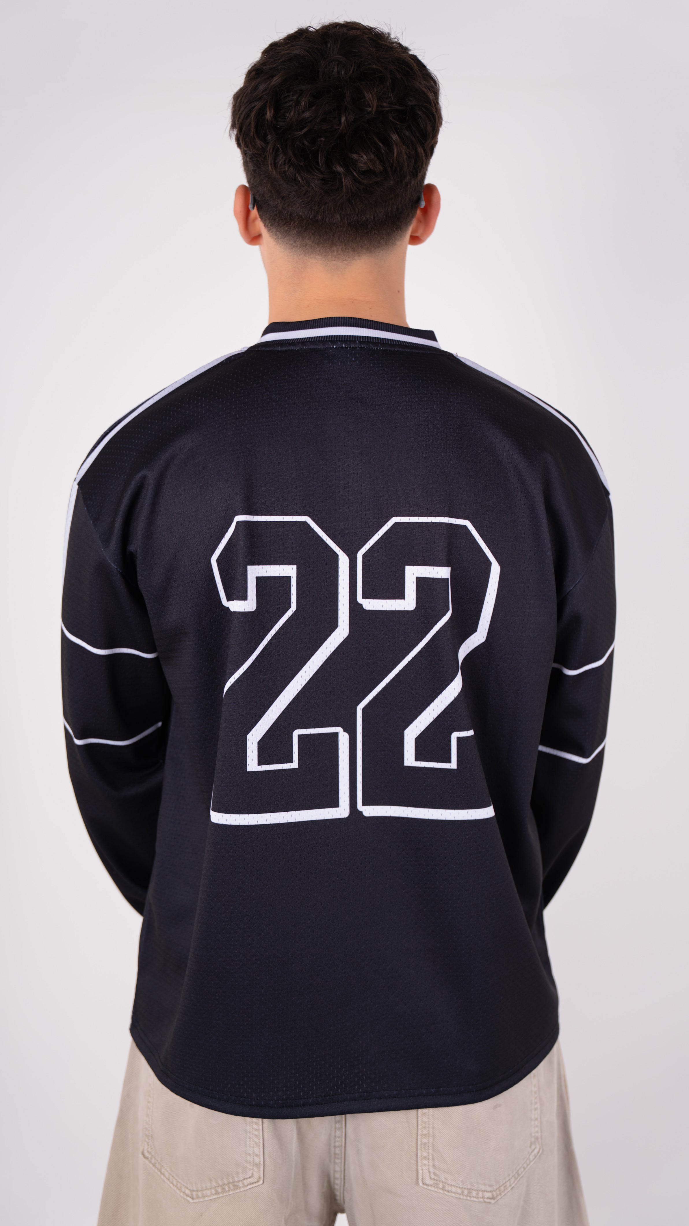 Long Sleeve Club Mesh Jersey - Black