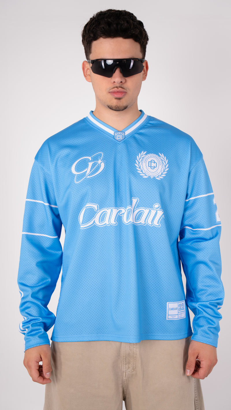 Long Sleeve Club Mesh Jersey - Sky Blue