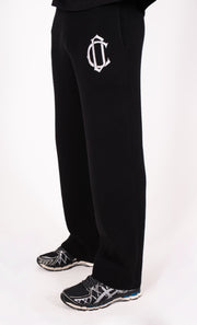 CD Emblem Knit Joggers - Black