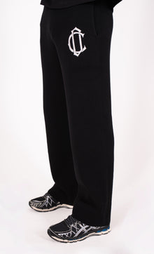 CD Emblem Knit Joggers - Black