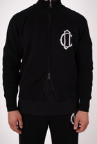 CD Emblem Knit Track Top - Black