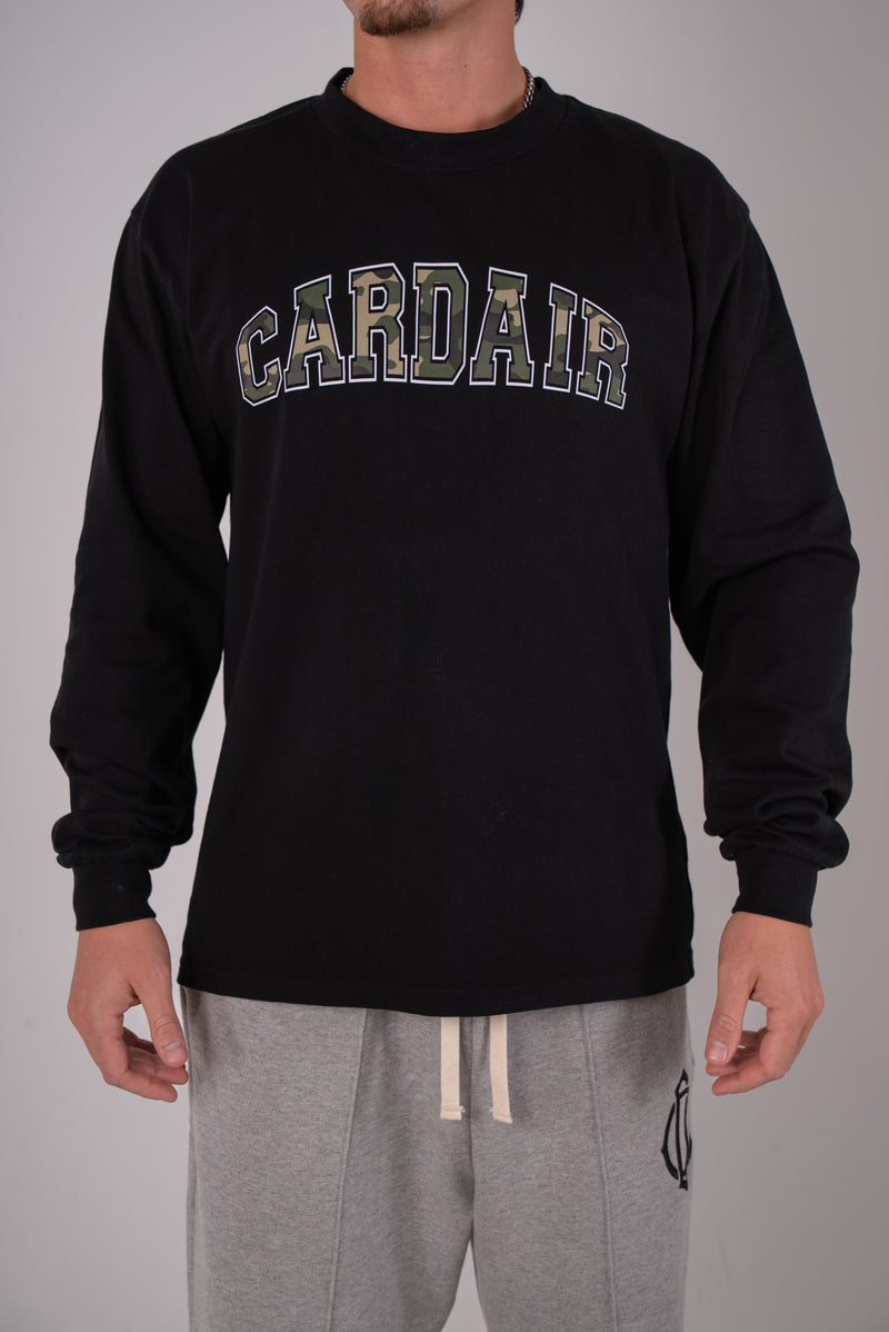 Camo Cardair Long Sleve - Black