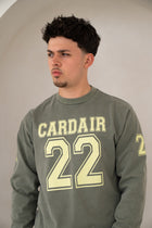 Varsity Long Sleeve T Shirt - Olive