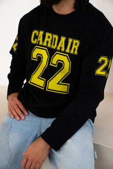 Varsity Long Sleeve T Shirt - Black