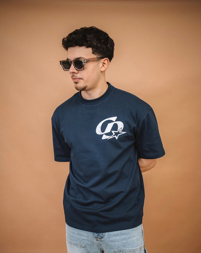 CD Star T Shirt - Navy Blue