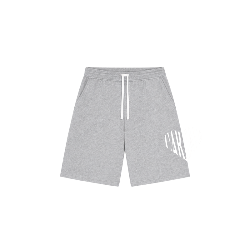 Embroidered Heart Shorts - Grey