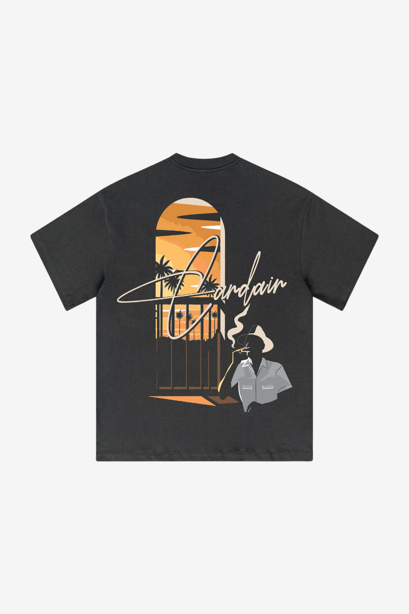 Havana Lounge T Shirt - Charcoal