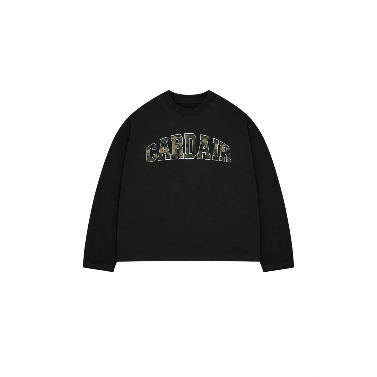 Camo Cardair Long Sleve - Black
