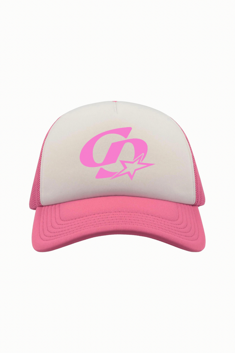 Star Mesh Trucker - Pink