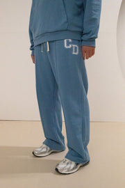 CD Logo Embroidered Sweatpants - Sky Blue