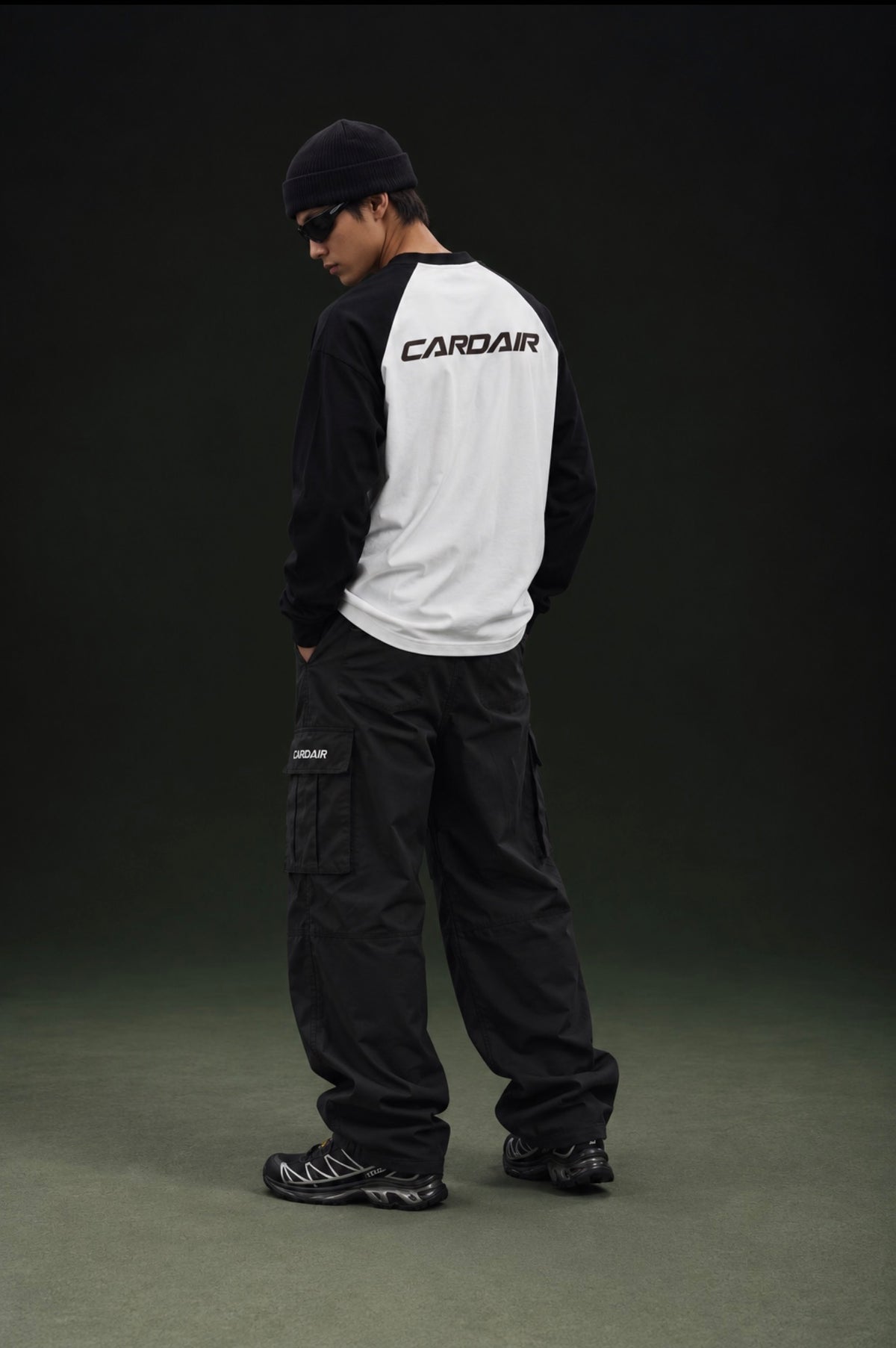 Studio Long Sleeve T Shirt - White/Black