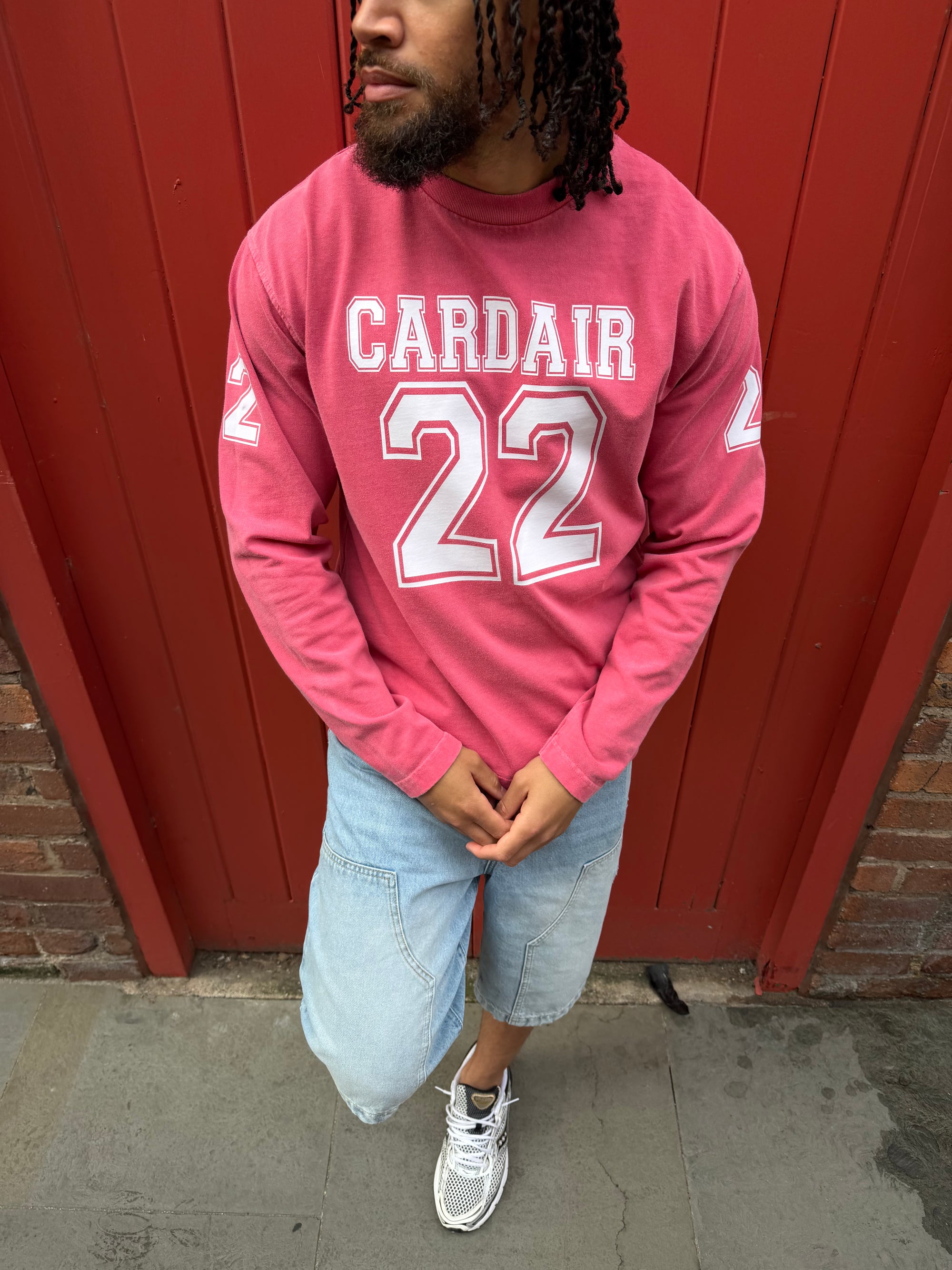 Varsity Long Sleeve T Shirt - Red