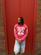 Varsity Long Sleeve T Shirt - Red
