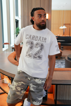 Camo Varsity T Shirt - White