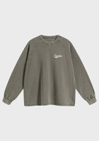 Long Sleeve Waffle T Shirt - Faded Beige
