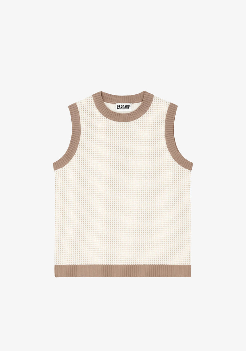 Resort Knit Vest - Ecru