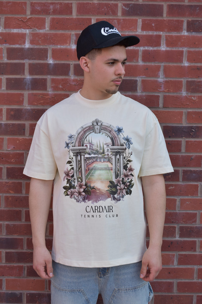 Tennis Club T Shirt - Ecru