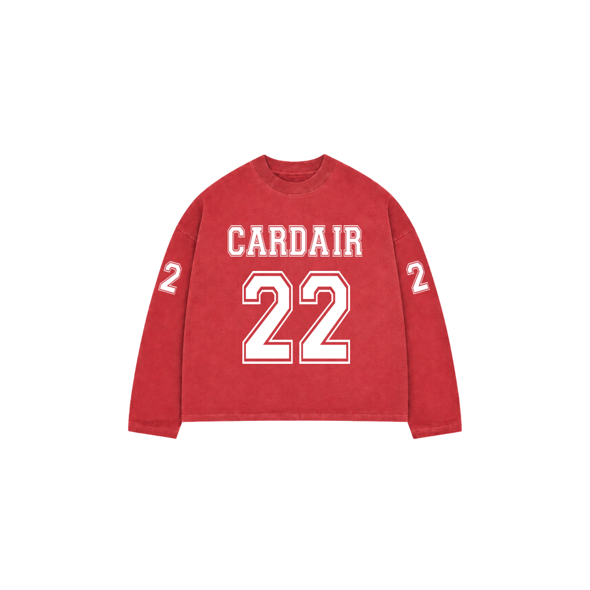 Varsity Long Sleeve T Shirt - Red
