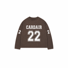 Varsity Long Sleeve T Shirt - Brown