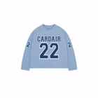 Varsity Long Sleeve T Shirt - Sky Blue