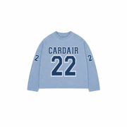 Varsity Long Sleeve T Shirt - Sky Blue