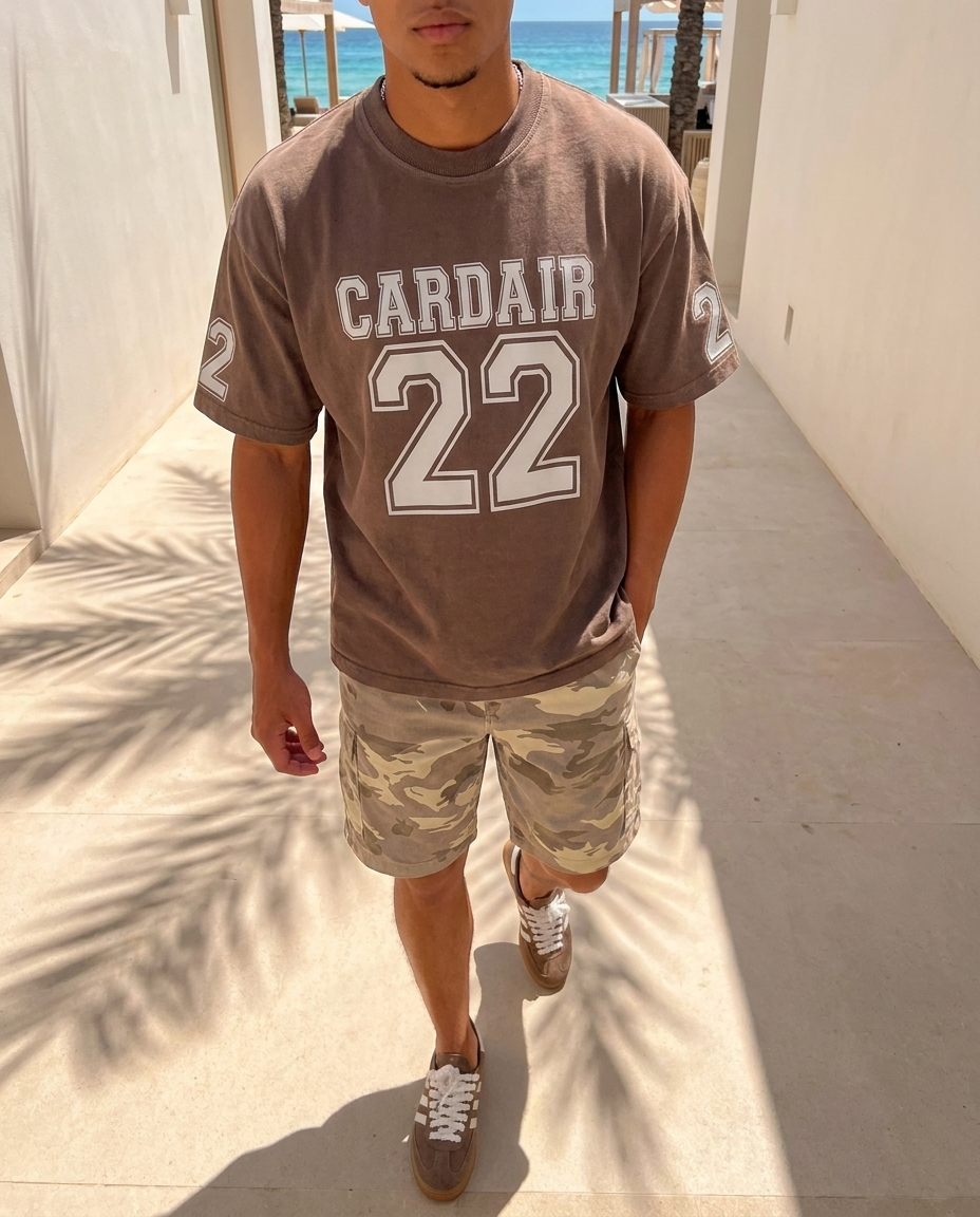 Varsity T Shirt - Brown
