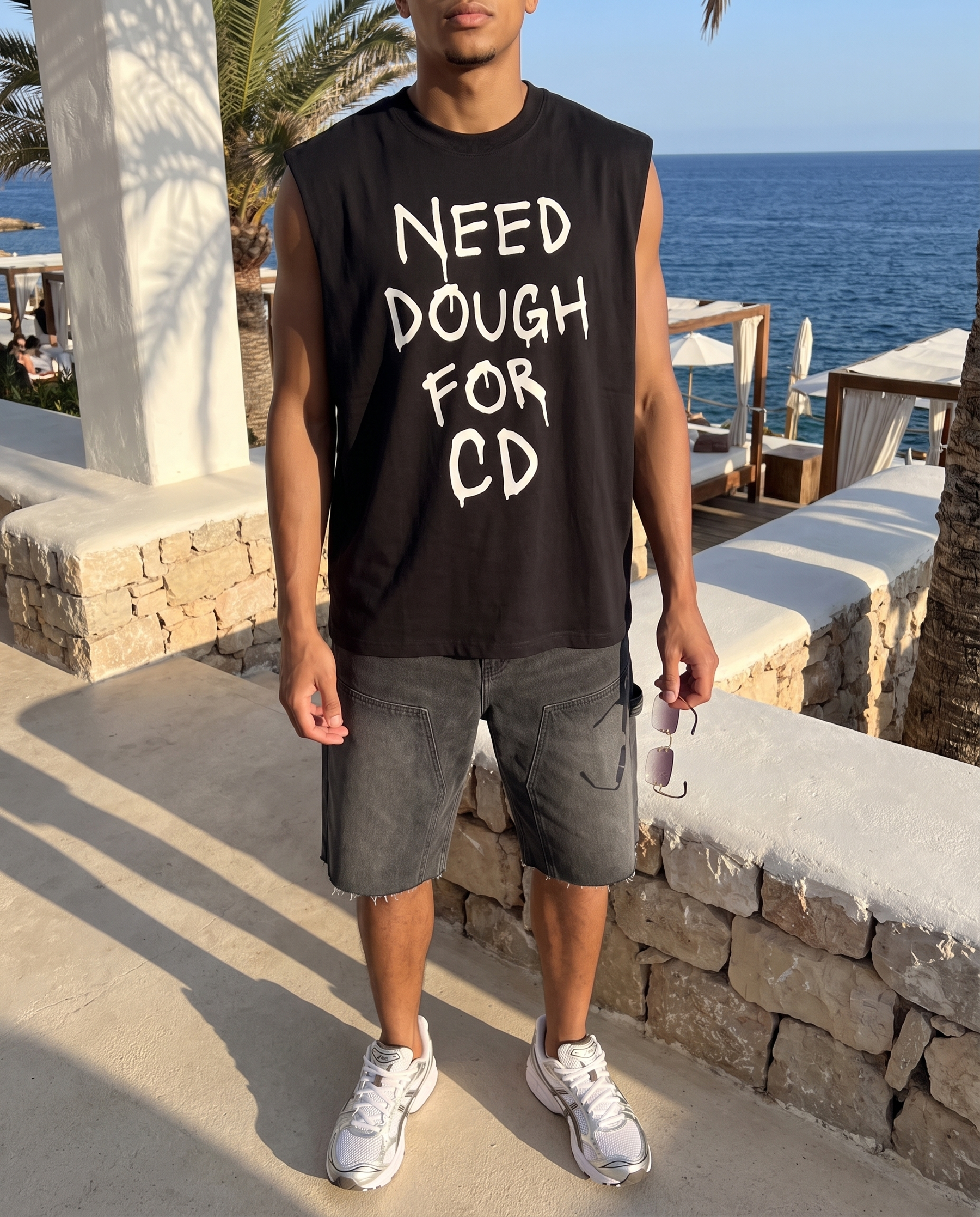 Need Dough Sleeveless - Faded Black