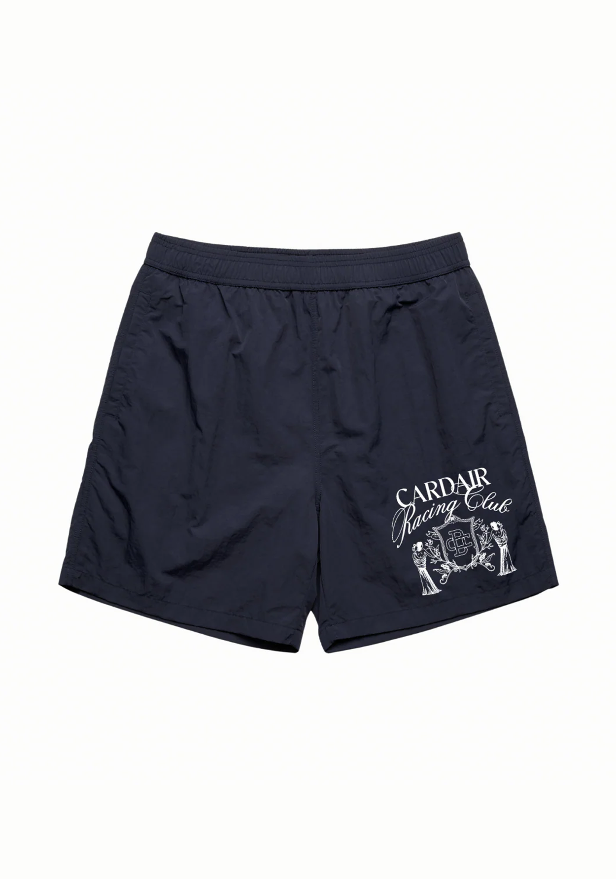 Embroidered Racing Club Shorts - Navy